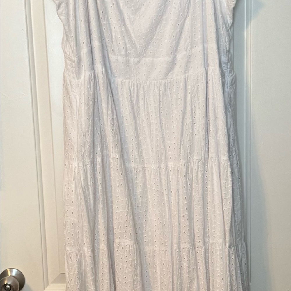 Lane Bryant White Maxi Dress